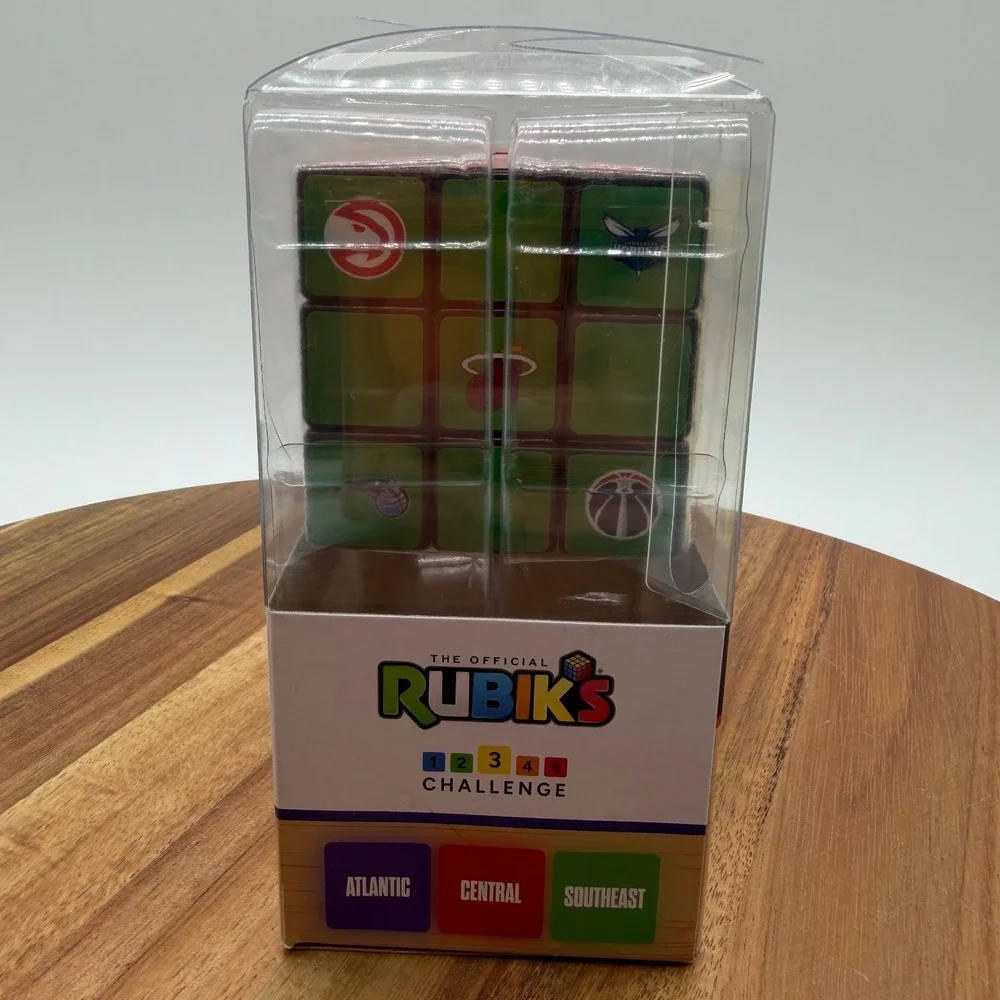 NBA Official Rubik's Divisions Cube Puzzle 30 Team Logos Toyzon RBK-CUB-4012